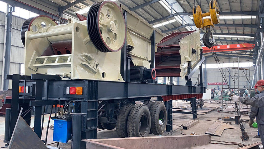 mobile jaw crusher plant