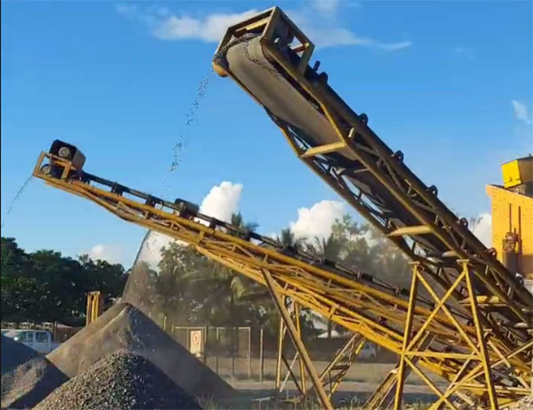 mortar waste crushing plant
