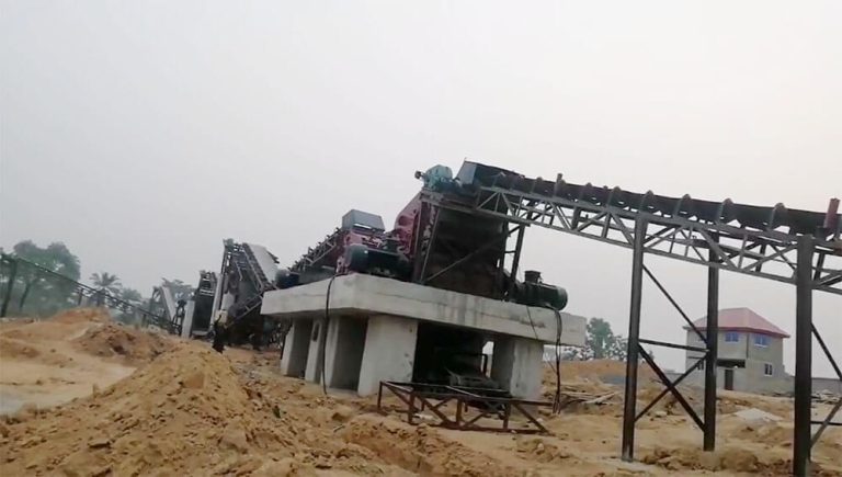 Gabbro sand processing plant
