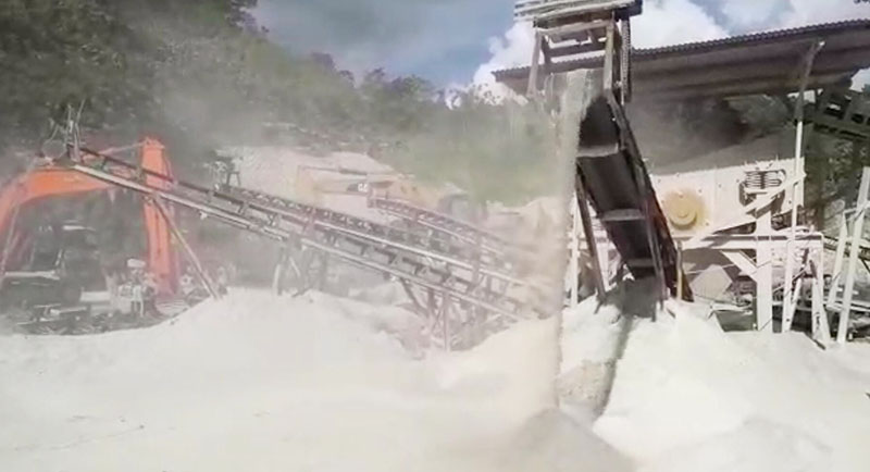 Albite sand crusher plant