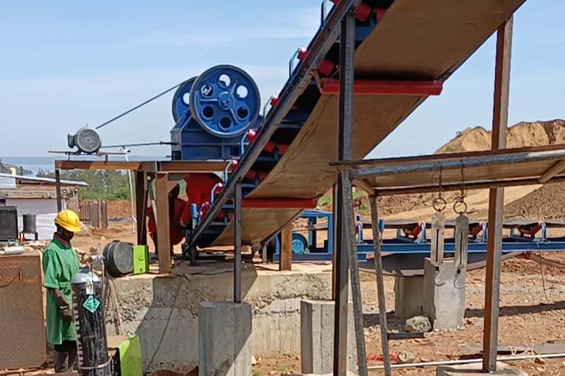 Alumstone crushing jaw crusher