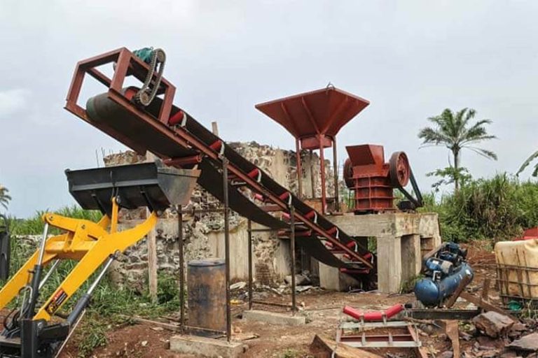 Limestone jaw crusher