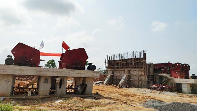 Ceramic clay impact crusher plant
