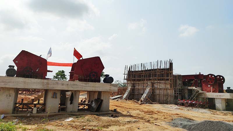 Ceramic clay impact crusher plant