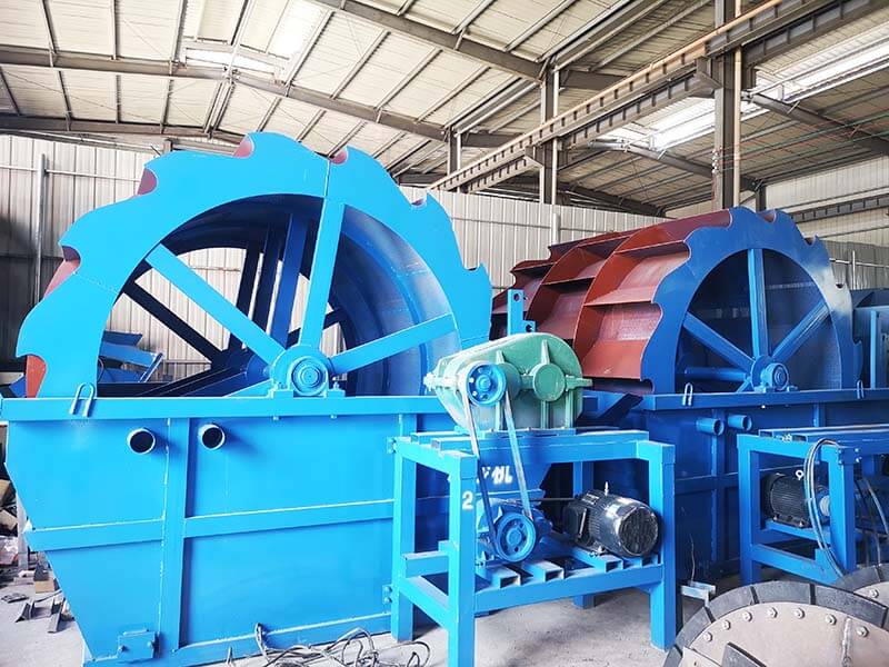 wheel pebble sand washing machine