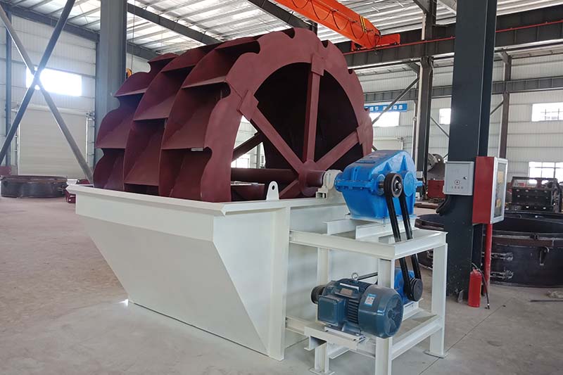 Wheel sand wash machine