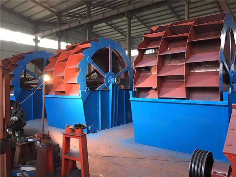 Wheel sand washing machine