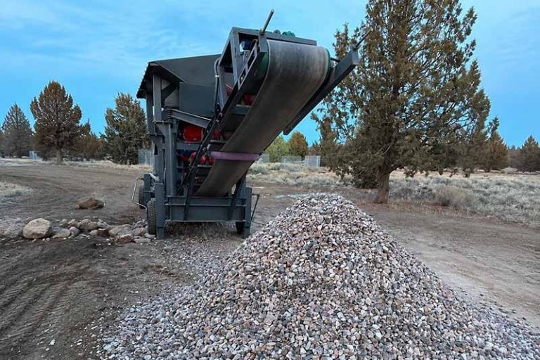 mobile construction waste crushing plant