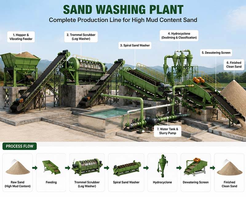 sand washing plant