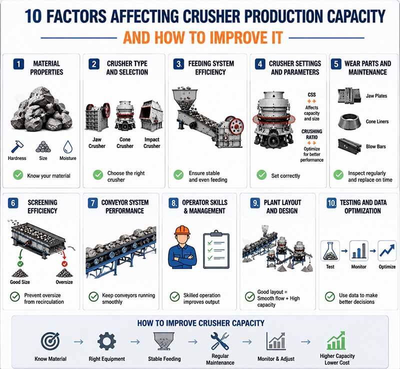 10 factors affect crushing efficiency