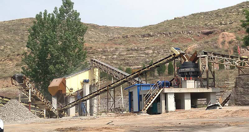 300tph cone crusher rock crushing plant