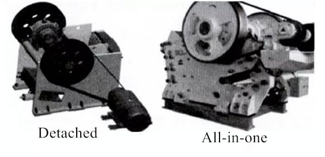 jaw crusher motor install type