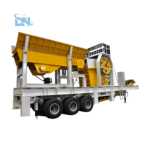 mobile jaw crusher with vibrating screen