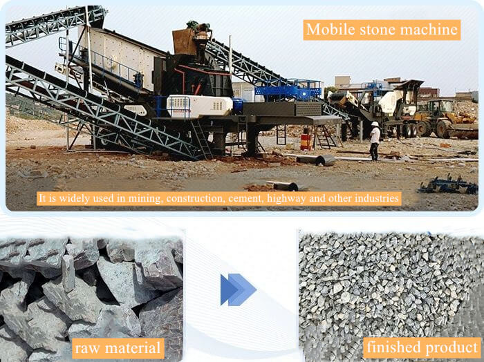 mobile stone machine