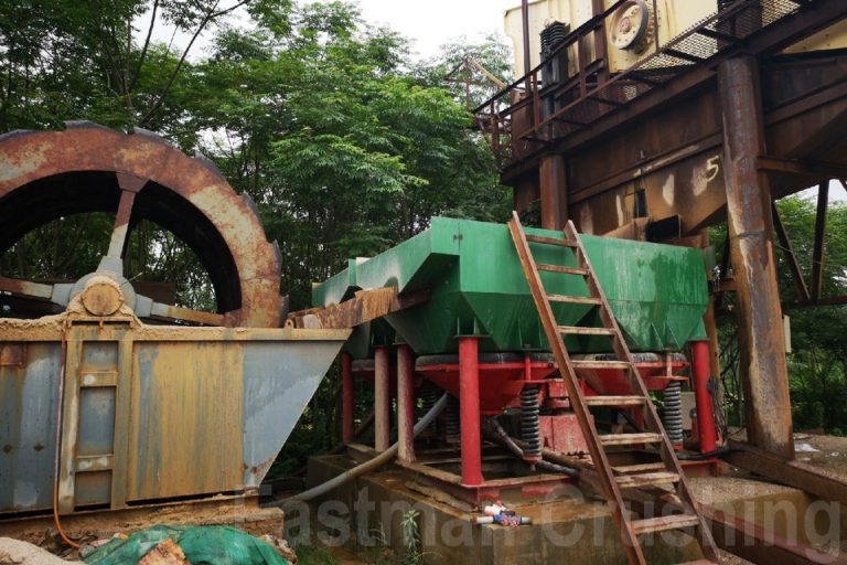 sand washing with wheel sand washer