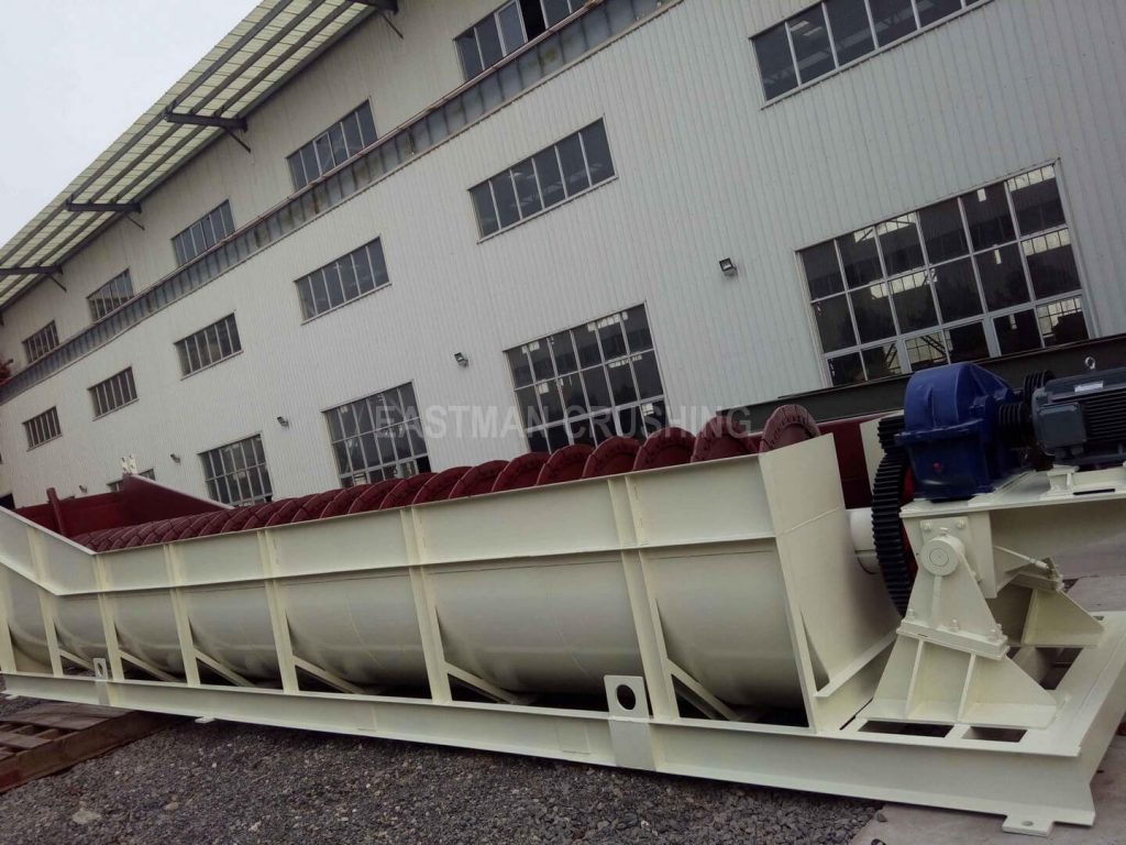 sprial sand washing machine in our factory