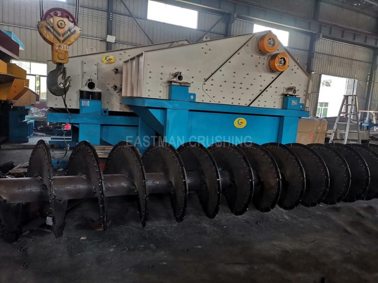 sprial sand washing machine in our factory